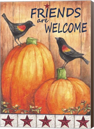 Framed Friends Welcome Print