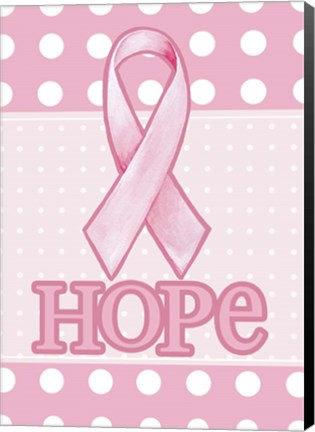 Framed Pink Polka Dot Hope Print