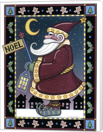 Framed Apple Santa Noel Print