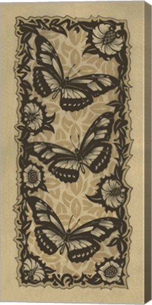 Framed Apple 3 Butterflies Print