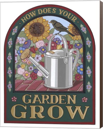 Framed Apple Garden Grow Print