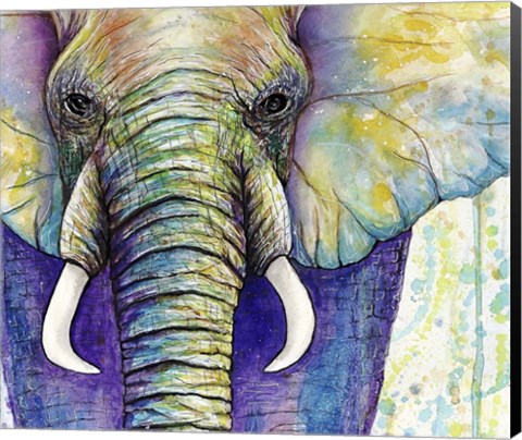 Framed Elephant Face Print