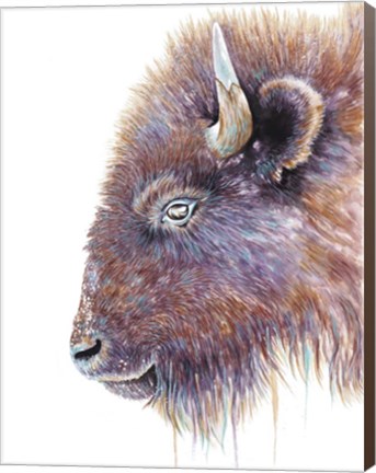 Framed Spirit of the West Buffalo Print
