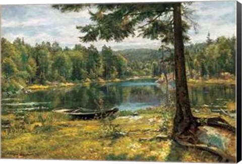 Framed Jorgen Sorensen - Summer on the Lake Size 31.5x23.75 Print