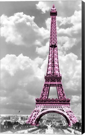 Framed Paris Pink Print