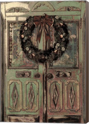 Framed Christmas Door Card Print