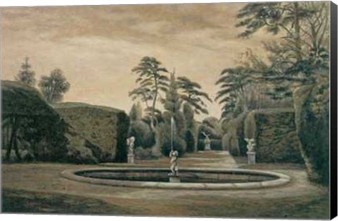Framed Classical Garden I Print