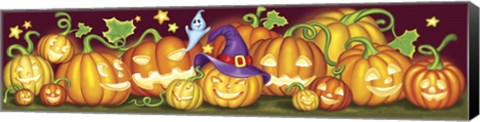 Framed Pumpkins a Border Print