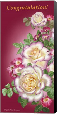 Framed Roses for You Print