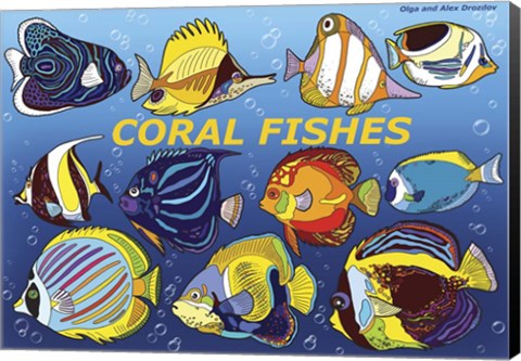 Framed Fishes Print
