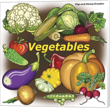 Framed Vegetables Print