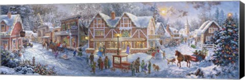 Framed Getting Ready for Christmas Print