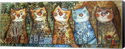 Framed Cats Of Israel Print