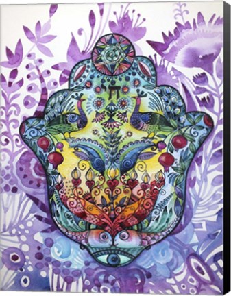Framed Hamsa Print