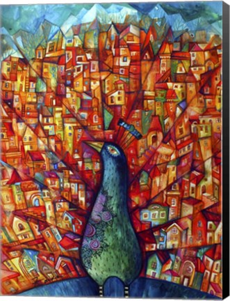 Framed Peacock Print