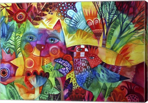 Framed Red Cat Print