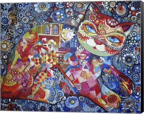 Framed Venice Cat Print