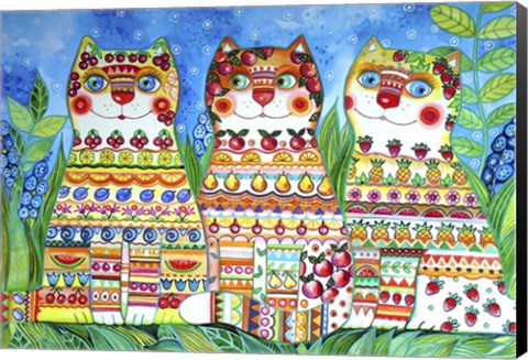 Framed Magic Happy Cats! Print