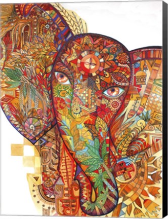 Framed Red India Print