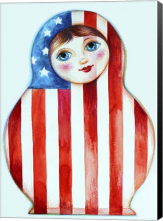 Framed Russian Doll Print