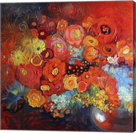 Framed Red Nature Morte Print