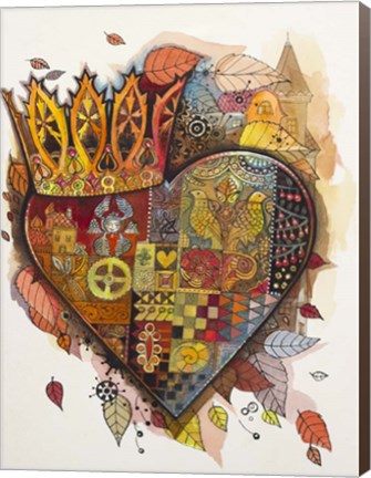 Framed Steampunk Heart Print