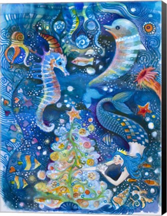 Framed In the Sea Print