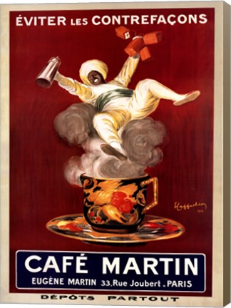 Framed Cafe Martin Print