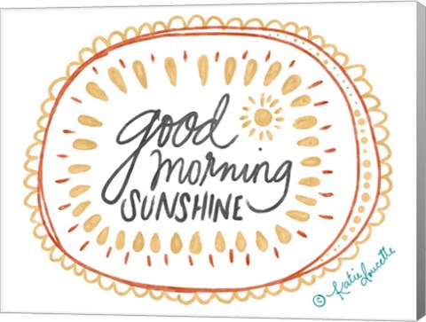 Framed Good Morning Sunshine Print