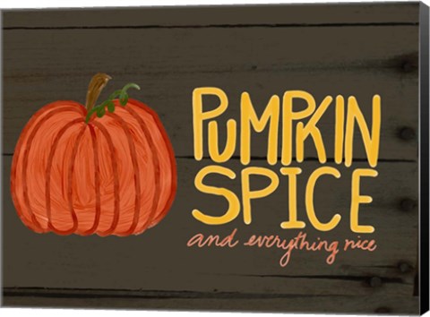 Framed Pumpkin Spice Print