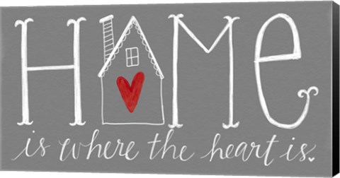 Framed Home is Where the Heart Is Print