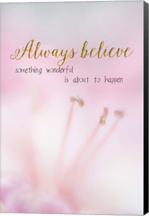 Framed Always Believe Print