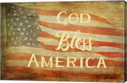 Framed God Bless America Print