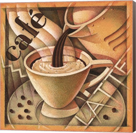 Framed Cappuccino &amp; Cafe A Print