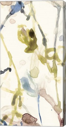 Framed Flower Drip Triptych I Print