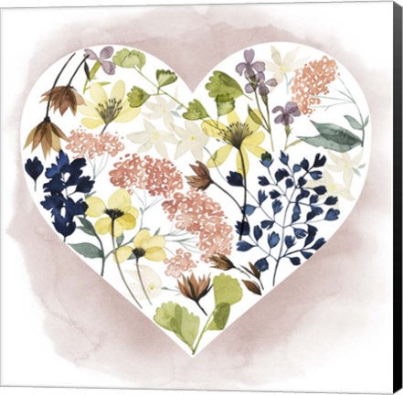 Framed Love Floral II Print