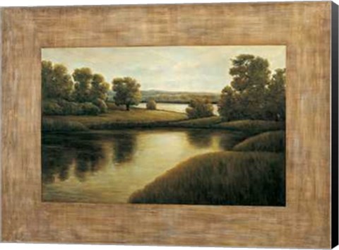 Framed Samuel Blanco - Lake View I Size 31.5x23.75 Print