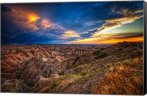 Framed Badlands after Storm #3 Print