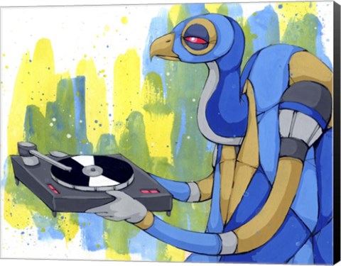 Framed Vinyl Vulture Print