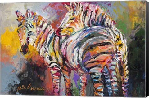 Framed Zebras Print