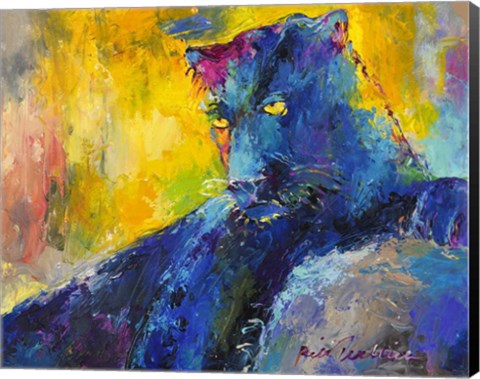 Framed Black Panther Print