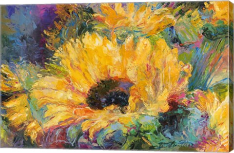 Framed Blue Sunflowers Print