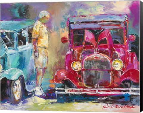 Framed Old Cars Print