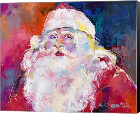Framed Santa Print