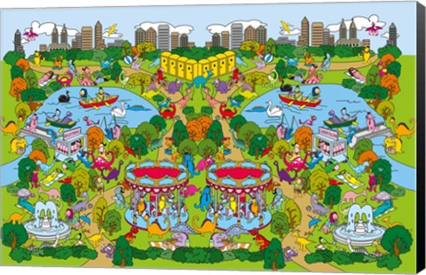 Framed Dino Park Print