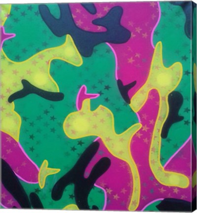 Framed Abstract Camo Print