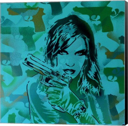 Framed Revolver Greens Print