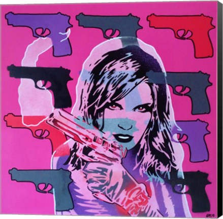 Framed Revolver Pinks Print