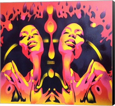 Framed Afro Summer Print