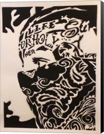 Framed Bandana Man Print